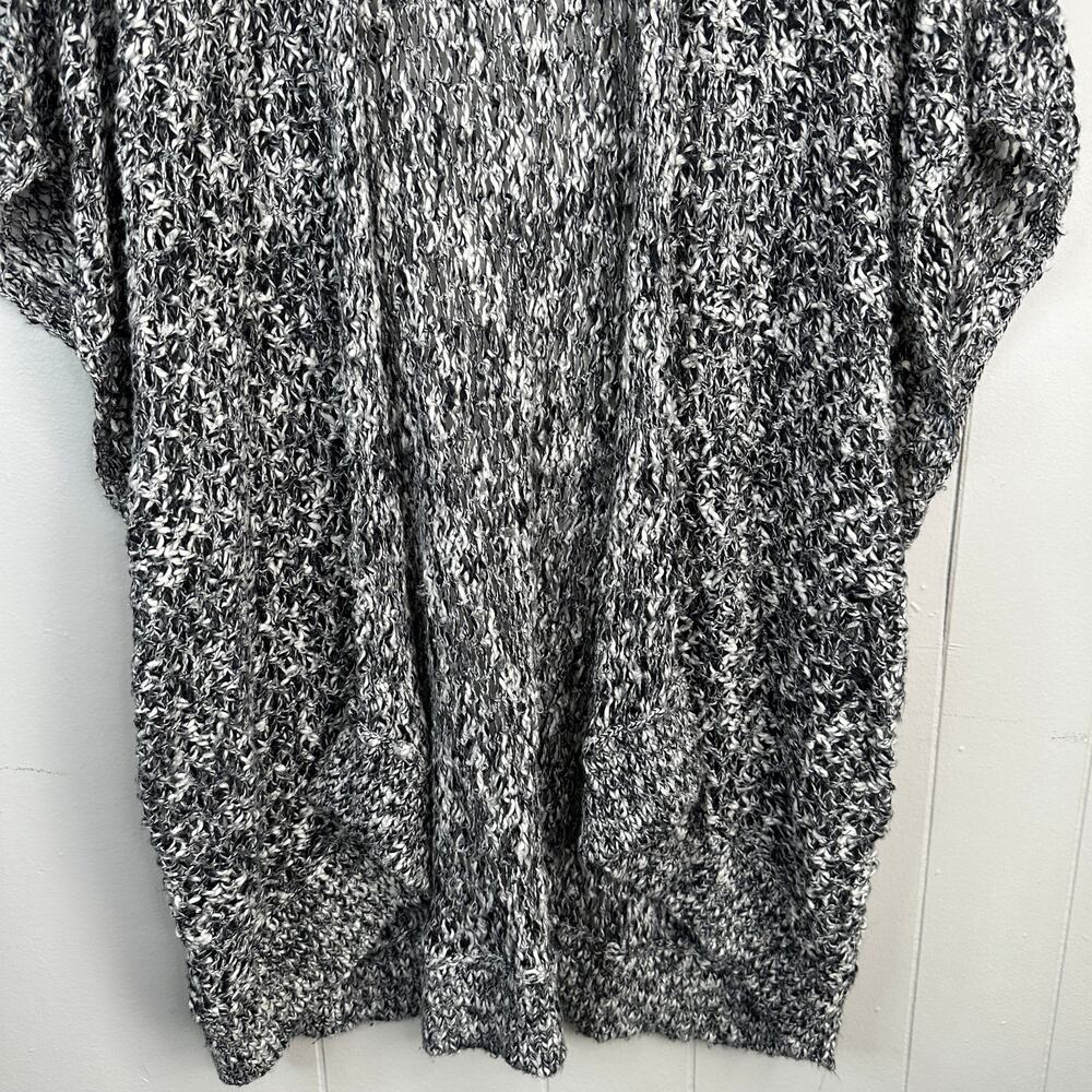Abercrombie & Fitch Open Front Cardigan Marled Boucle Open Knit Oversized OS - Picture 4 of 9
